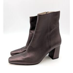 Amalfi by Rangoni Faraona Heel Bootie Womens Libre Bronze Etoile Size US7.5 EU38